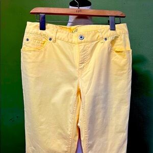 J. Jill 4 Yellow Boyfriend Jeans